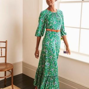 Biden tia Jersey dress, size 14R, green floral